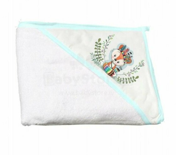 Tega Baby Towel Art.DZ-008  Little Fox  Детское хлопковое полотенце с капюшоном, 80x80см