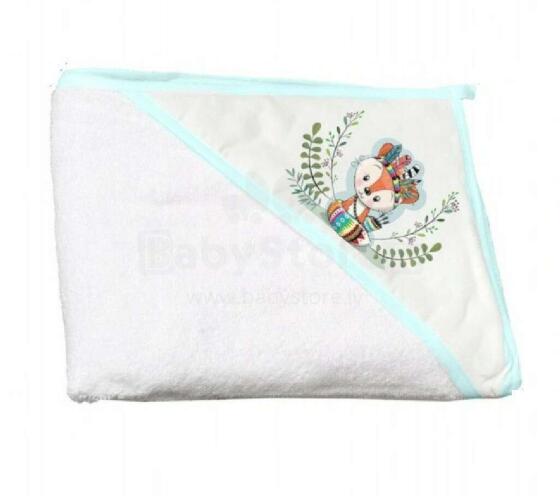 Tega Baby Towel Art.DZ-008  Little Fox  Bērnu kokvilnas dvielis ar kapuci, 80x80cm