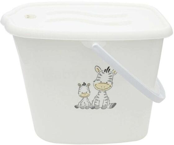 Maltex Nappy Bucket Zebra Art.6906 Beige  Autiņu atkritumu miskaste