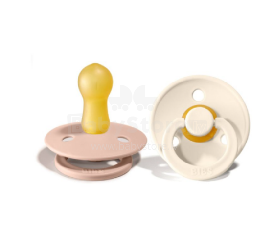 Bibs Colour Ivory/Blush Art.143274  pacifier, 100% natural