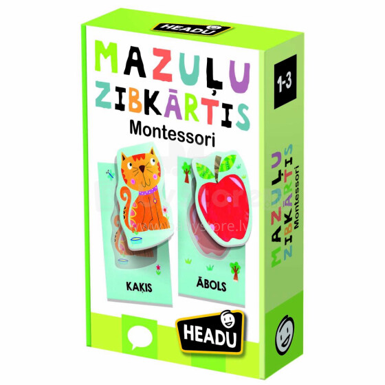 HEADU Montessori zibkartītes mazuļiem (latviešu val.)