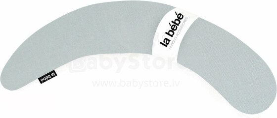 La Bebe™ Moon Maternity Pillow Cover Art.143507 šviesiai pilkas, atlasinis, papildomas pasagos užvalkalas 195 cm