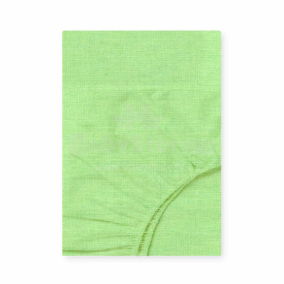 UR Kids Cotton  Art.143524 Green Bērnu kokvilnas palags ar gumiju 120x60cm