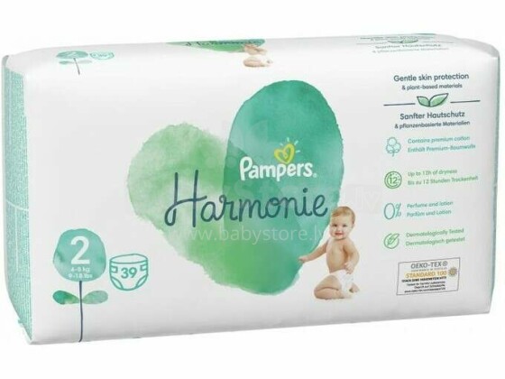 Pampers Harmonie VP S2 diapers 4-8 kg, 39 gb.