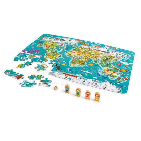 Hape World Tour Art.E1626  Напольный  коврик пазл (100 шт.)