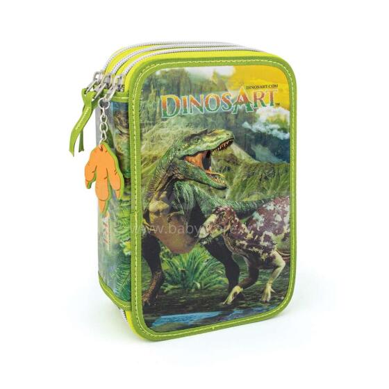 DINOSART Art.15404 Пенал с тремя отделениями