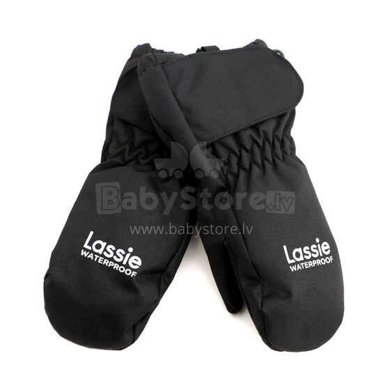 Lassie '23  Lassietec® Mifa Art.7300038A-9990 Black  Водонепроницаемые термо варежки для детей (1-6)