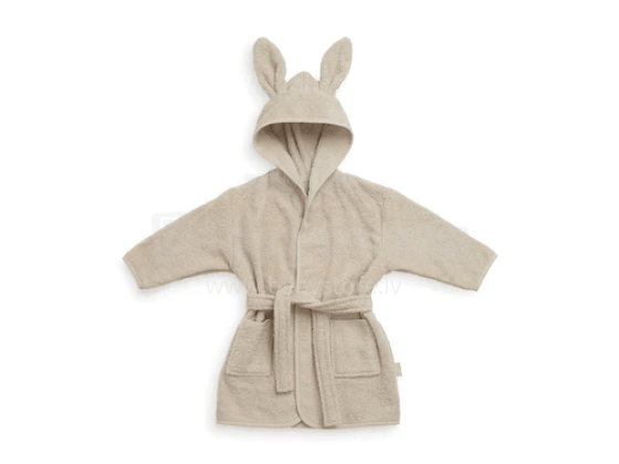Jollein Bathrobe Art.060-809-00093 Nougat Bērnu mīksts frotē halāts ar kapuci