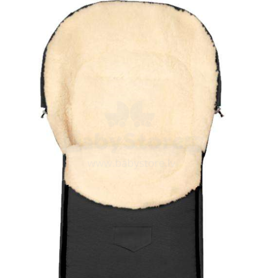 Ankras Romper Bag Art.CAM103 Graphite Спальный мешок на натуральной овчинке для коляски