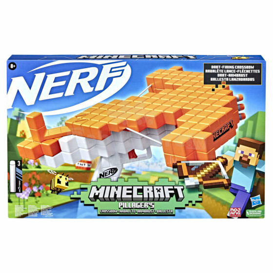 NERF Minecraft Blaster Pillagers Crossbow