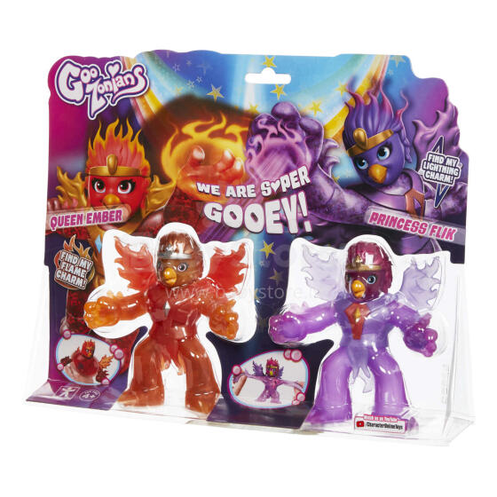 GOOZONIANS Figūru 2-paka,  Queen Ember pret Princsess Flik, W1