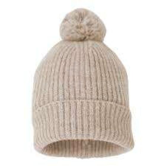 Lodger Hatter Folklore Merino  Art.HTM 630_3-6 Beige   Зимняя шапочка из мерино шерсти 3-6м.