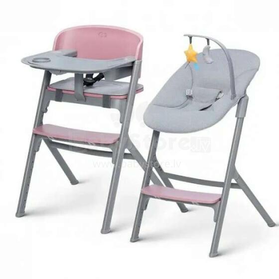 KinderKraft Livy Art.KHLICA00PNK0000 Pink стульчик для кормления+шезлонг