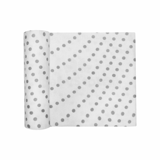 UR Kids Flannel  Art.144289 White Dots  Фланелевая пеленка для малышей 75x90 cm