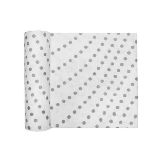UR Kids Flannel  Art.144289 White Dots Mazuļu dabīgas kokvilnas flaneļa autiņš izm.75x90 cm