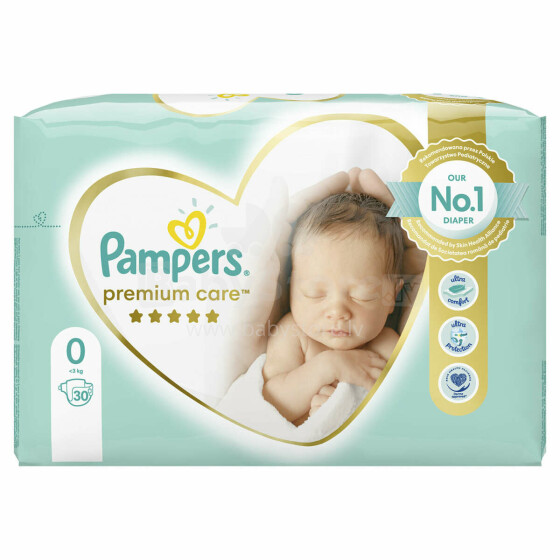 Pampers Premium Care Art.P04G988 Diapers S0 size,0-3kg,30pcs.