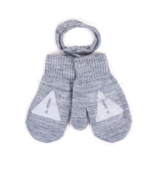 Cimdiņi ar atstarojošu apdruku 12 cm BOY RED-0236
