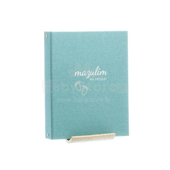 Baby Book Art.144365 Mint Mazuļa pirmā grāmata mazulim pa pēdām dienasgrāmata