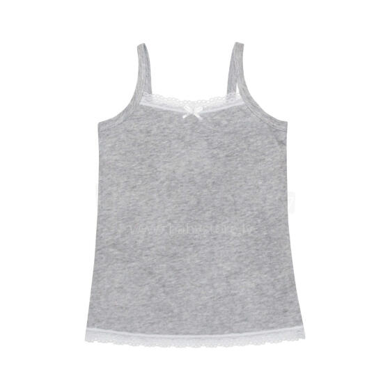 NORD TEXTILE Top Girl Art.427733 Grey Apakškrekliņš no 100%  kokvilnas   (92-146 cm)