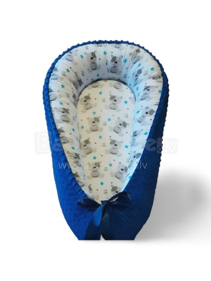 Baby Babynest Art.144440 Bear Гнездышко – кокон для новорожденных (ручная работа)