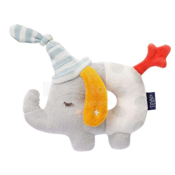 Fehn soft ring rattle Elephant