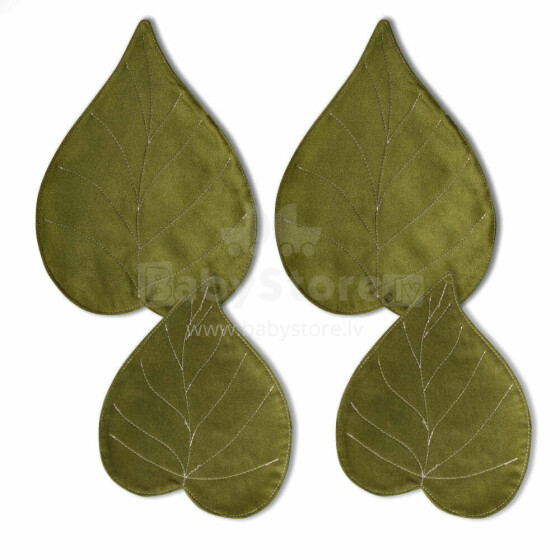 Qubo™ Autumn Leaf Moss VELVET FIT beanbag