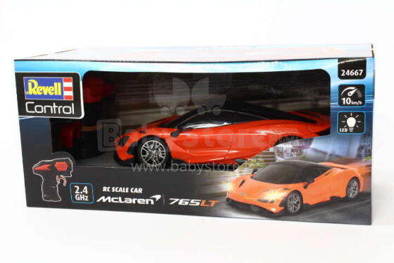 Revell McLaren 765LT  Art.E24667 Radiovadāma mašīna  Mērogs 1:24