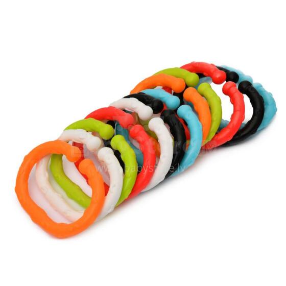 Kidsme Teething Rings  Art.9467 Attīstošie riņķi 12 gb.