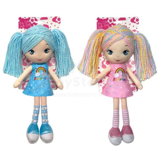 Colorbaby Toys Doll Art.1308  Mīksta rotaļlieta lelle 38cm