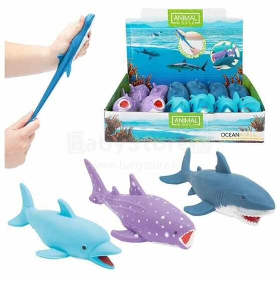 Toi Toys  Silicone Art.35994Z Bērnu rotaļlieta Haizivs,1 gab