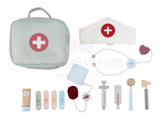 Little Dutch Doctor’s bag playset  Set Art.2547 Koka ārsta komplekts