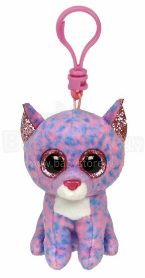 TY Beanie Boos Clips Art.TY35244 Cat Высококачественная мягкая, плюшевая игрушка брелок