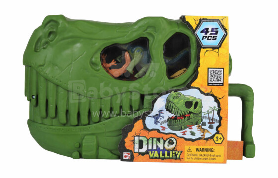 CHAP MEI Dino Valley Dino Skull Bucket Art.542029 žaislų rinkinys 45 vnt.