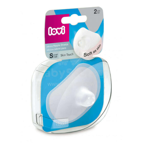 LOVI silikona krūšu sprauslu aizsargi Skin Touch, 2 gab., S (versija GB), 5/605gb