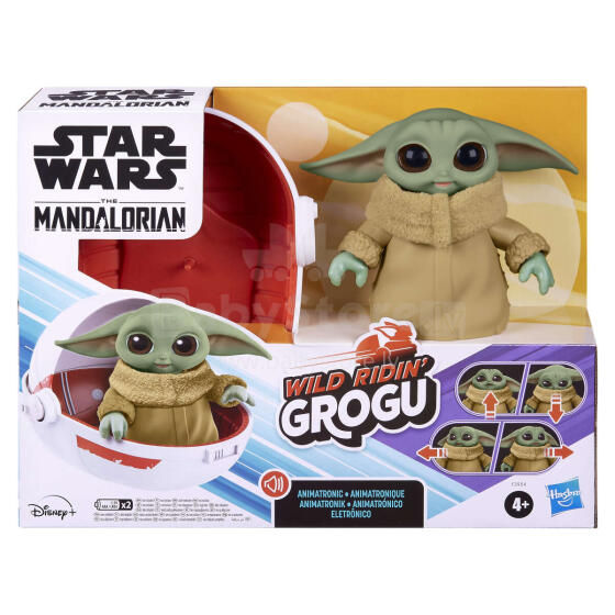 STAR WARS Интерактивная мягкая игрушка Wild Ridin´ Grogu, 12 cm