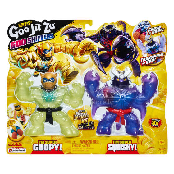 HEROES OF GOO JIT ZU Goo Shifters Двойная упаковка (Pantaro vs Scorpius)