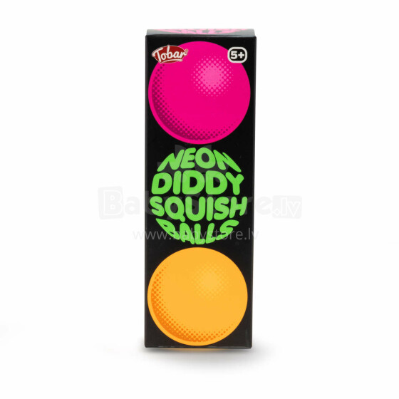 SCRUNCHEMS Neon Diddy Squish Ball, 3 pack