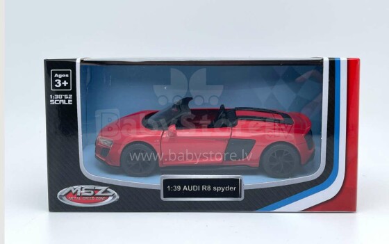 MSZ Metallinen pienoismalli Audi R8 Spyder mittakaava 1:39