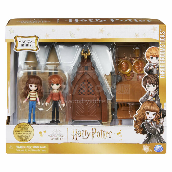HARRY POTTER Leikkisetti Kolme luudanvartta, Ron ja Hermione