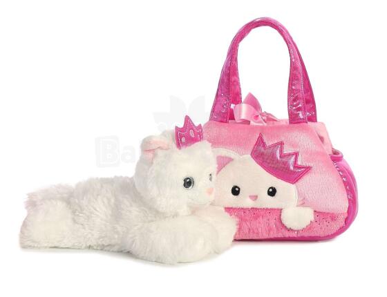 AURORA Fancy Pals Плюш - Кошка-принцесса в розовой сумке, 20 см