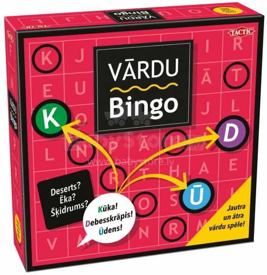 TACTIC Boardgame Word Bingo (In Latvian lang.)
