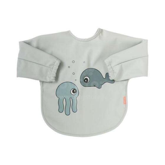 Done by Deer Sleeve Bib Art.245917 Grey Lacīte / Priekšautiņš ūdensnecaurlaidīgs ar piedurknēm
