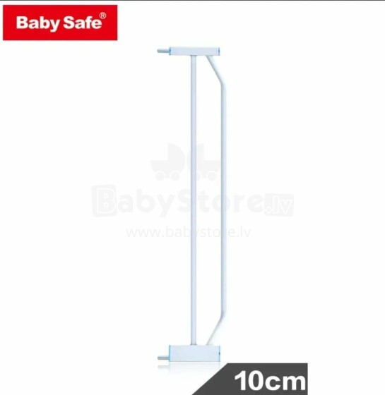 Baby Safe extension parts White Metal drošības vārtiņu pagarinājums  10 cm