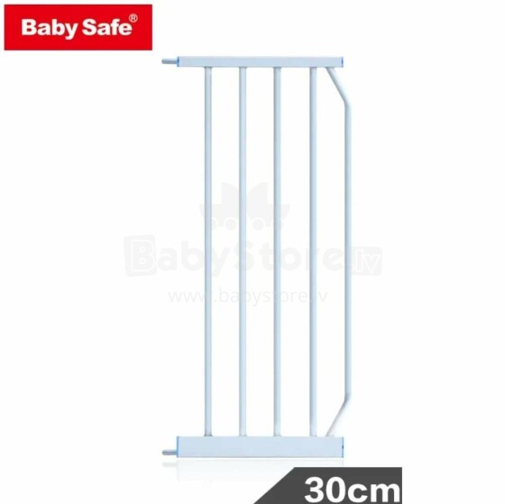 Baby Safe extension parts White Metal drošības vārtiņu pagarinājums  30 cm