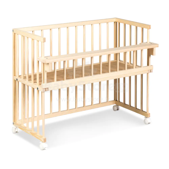 Klups Piccolino  Art.WY651 natural Bērnu koka gultiņa 90 х 40 cm