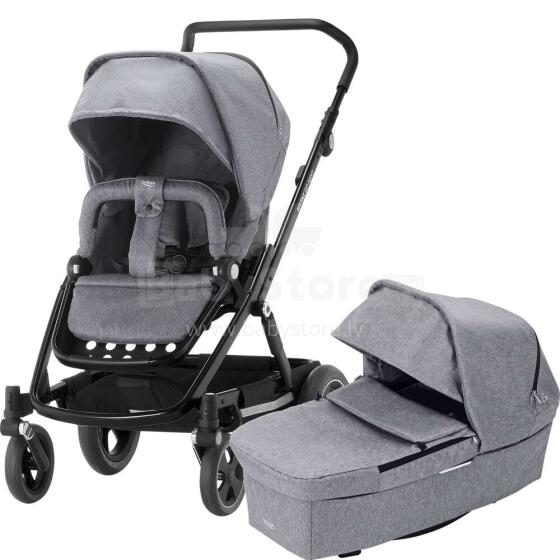 BRITAX Ratiņi GO NEXT² BLACK Grey Melange 2000029406