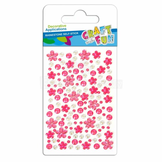 Kids Book Stickers  Flower Art.382481 Dekors daiļradei akrila kristāliņu uzlīmes Ziedi