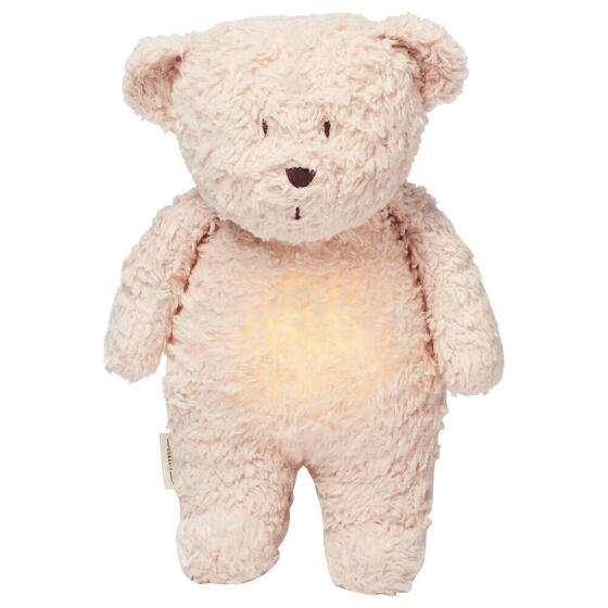 Moonie Organic Humming Bear Art.146074 Rose  Музыкальный мишка с ночником