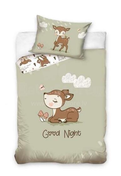 Carbotex   Bedding Bembi 100x135/40x60cm Art.BABY211005  Kokvilnas gūltas veļas komplekts
