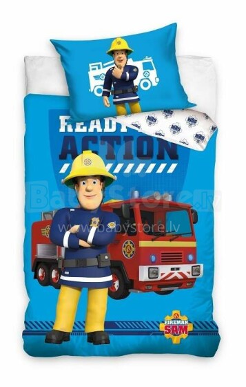 Carbotex   Bedding Fireman 100x135/40x60cm Art.FS223007A-BABY  Хлопковое постельное белье